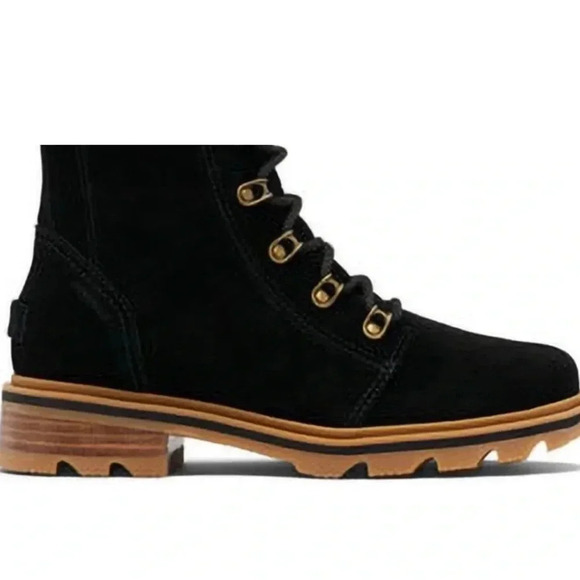 Sorel Lennox suede lace up waterproof boots sz 6 nwob - Picture 2 of 4